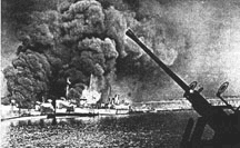One of the most costly disasters of the war occurred in the Italian port of Bari, Dec. 2, 1943, during the invasion of Italy