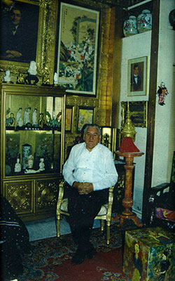 James Wilkie in his Sitting Room